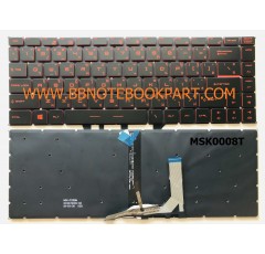 MSI Keyboard คีย์บอร์ด  GF63 GF63 GF65  GS65 GS65VR  ภาษาไทย อังกฤษ